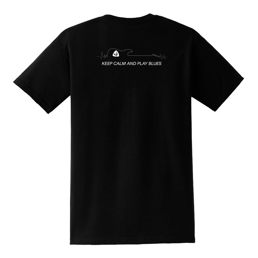 Keep Calm and Play Blues Pocket T-Shirt (Unisex)