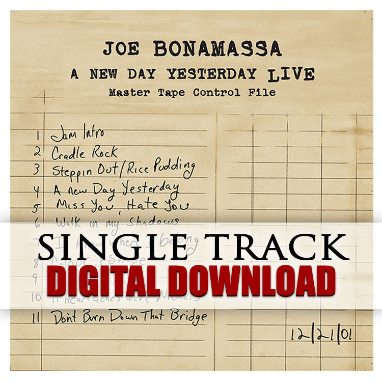 A New Day Yesterday LIVE - Digital Singles