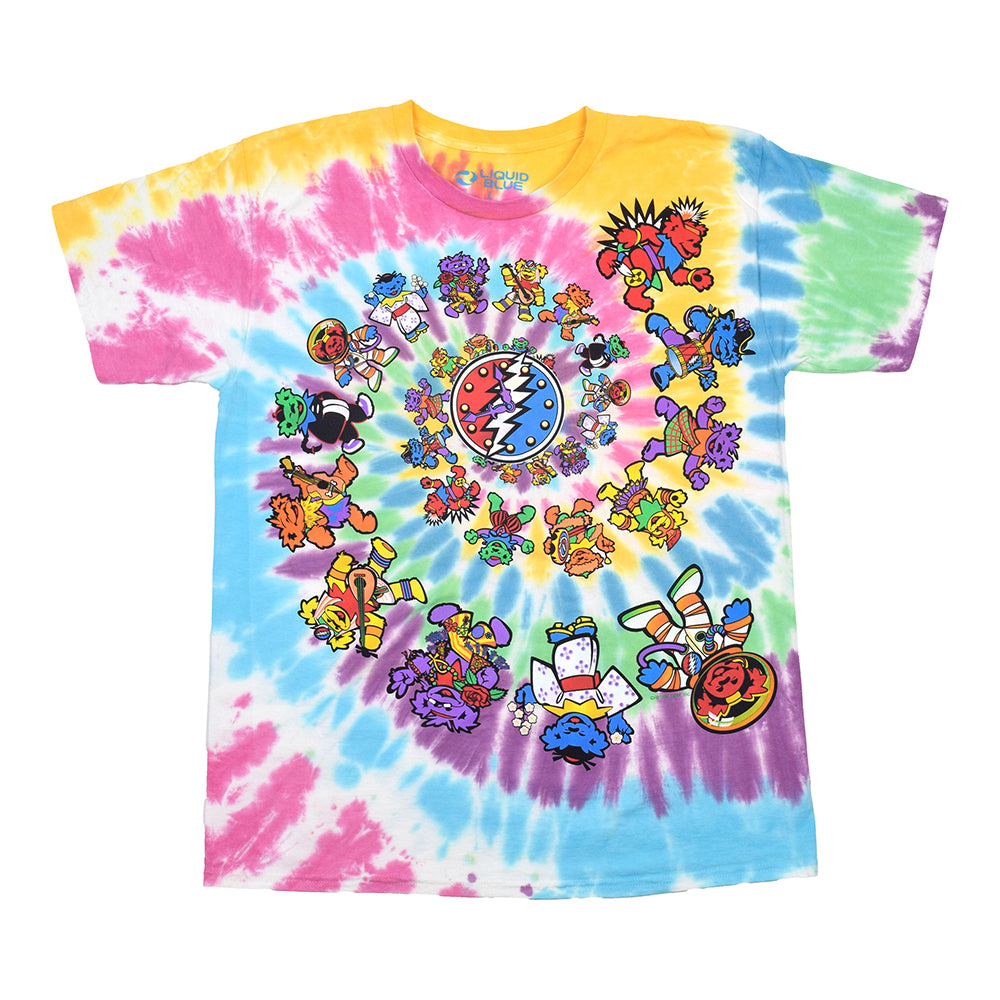Grateful Dead - Bears Through The Ages Tie Dye T-Shirt (Men)