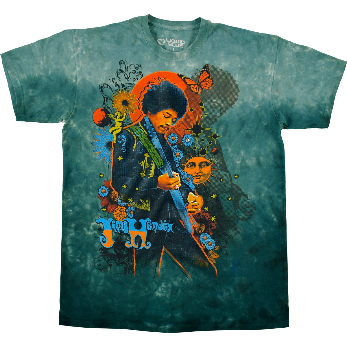 Jimi Hendrix - Trippy Jimi T-Shirt (Men)