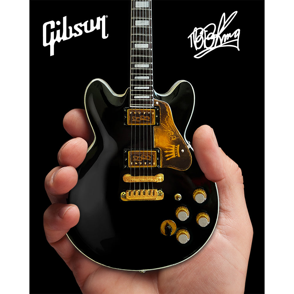 Axe Heaven BB King Gibson ES-345 80th Birthday Lucille Miniature Guitar Model