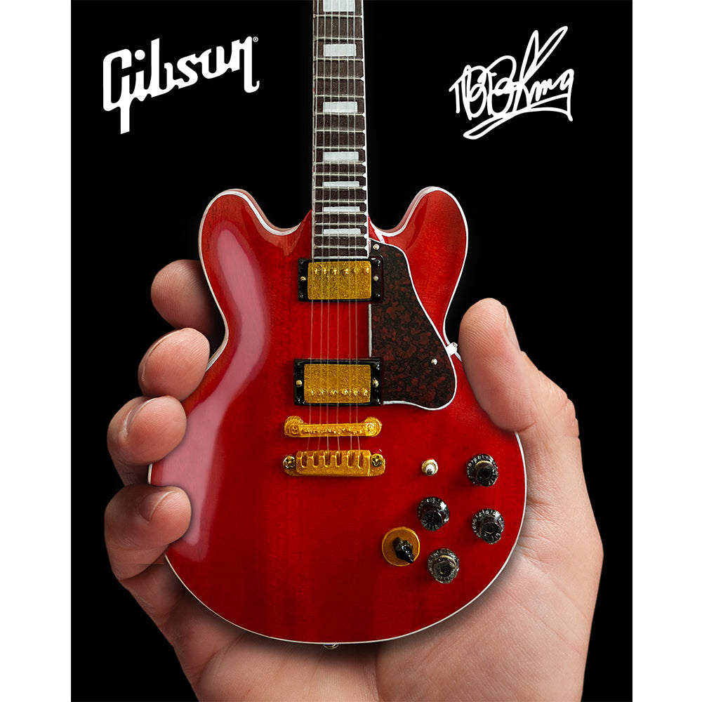 Axe Heaven BB King Gibson ES-355 Lucille Cherry Miniature Guitar Model