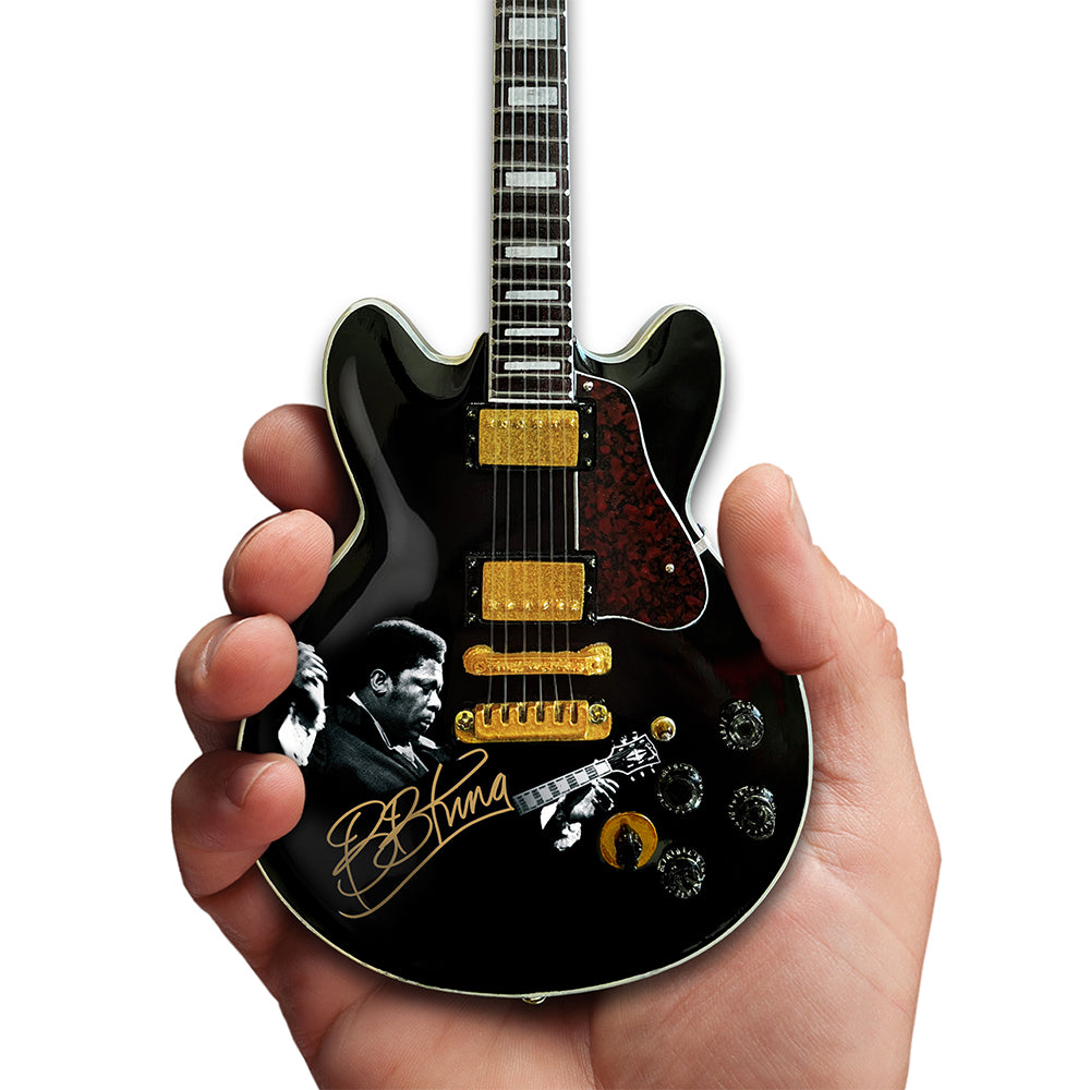 Axe Heaven BB King Tribute Gibson ES-355 Lucille Ebony Miniature 