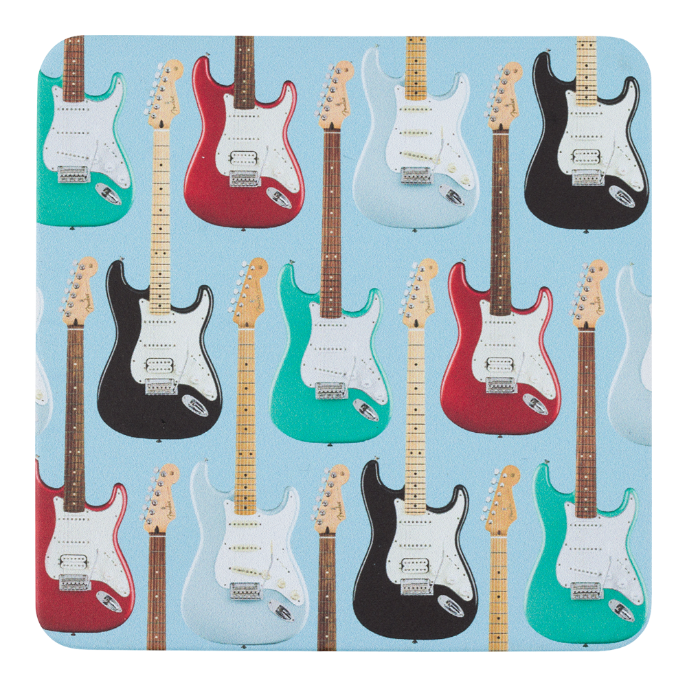 Fender® Stratocaster™ Modern Design 4-Pk Coaster Set – Joe Fender® Stratocaster™ Modern Design 4-Pk Coaster Set – Joe