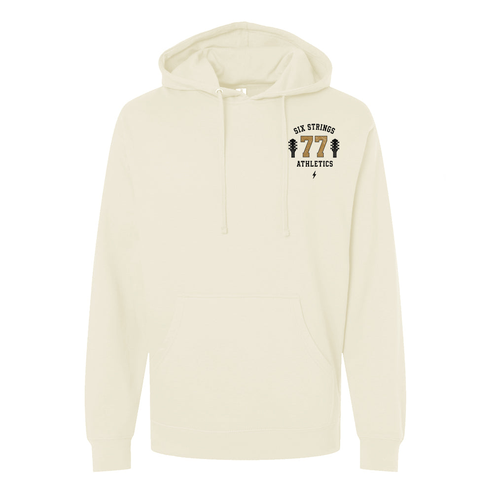 Six Strings Headstock Midweight Pullover Hoodie (Unisex)