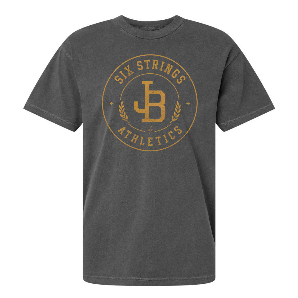 Six Strings Crest Vintage Heavyweight Cotton T-Shirt (Unisex)