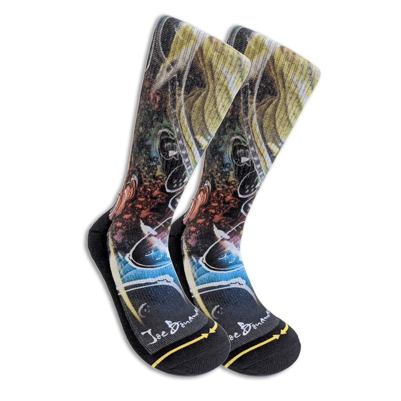 Guitar Trippin' Crew Socks by Merge4