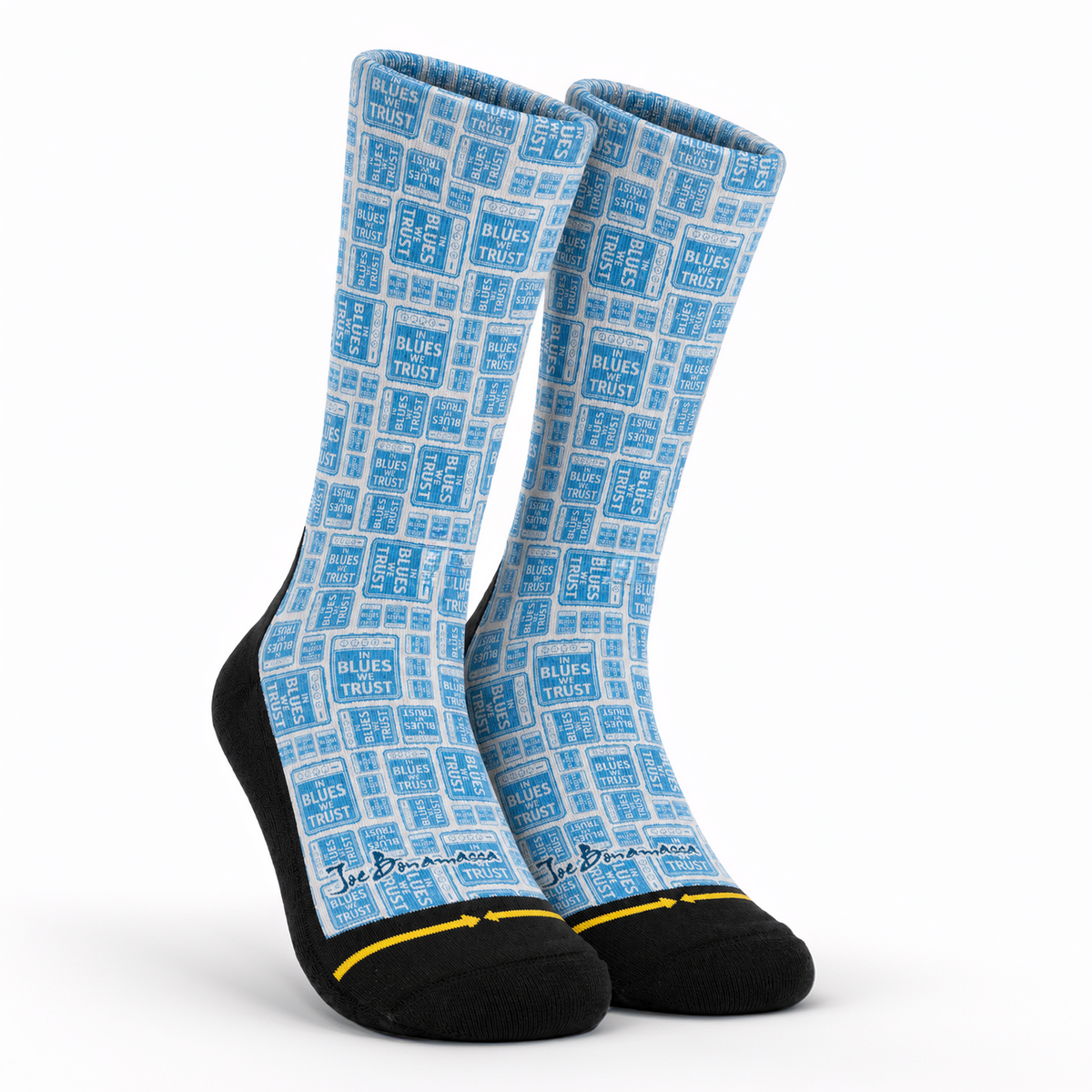 In Blues We Trust Amp Crew Socks by Merge4