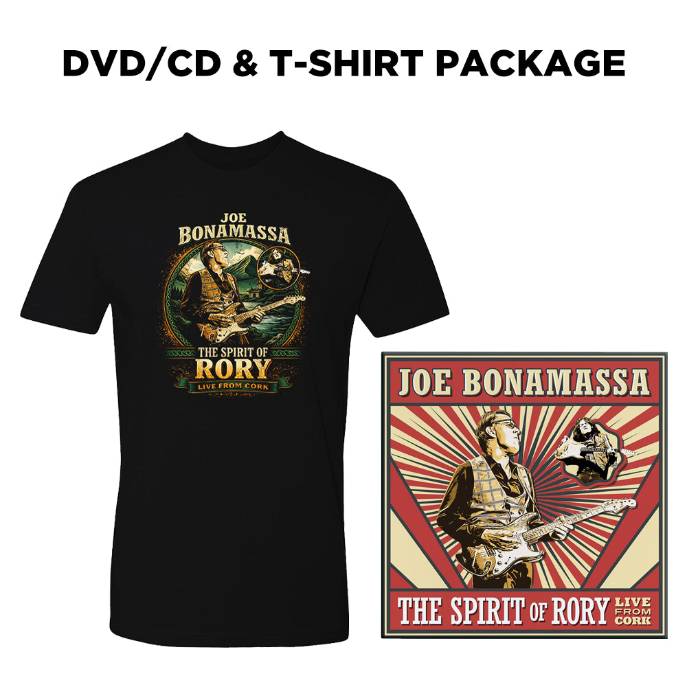 The Spirit Of Rory Live From Cork with Orchestra DVD/CD & T-Shirt Package (Unisex) ***PRE-ORDER***