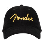 Fender® Gold Spaghetti Logo Corduroy Baseball Hat