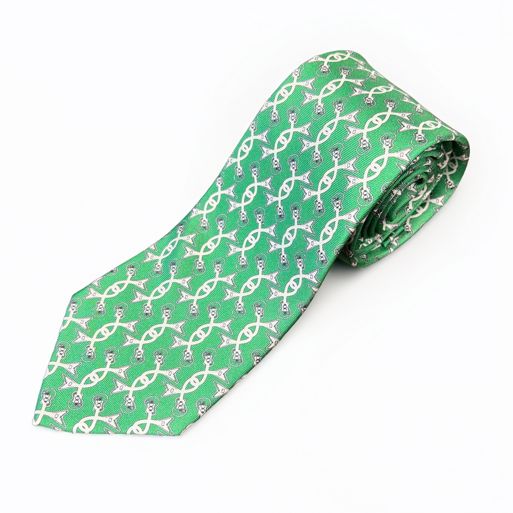 Guitar Link - Light Blue / Green Tie
