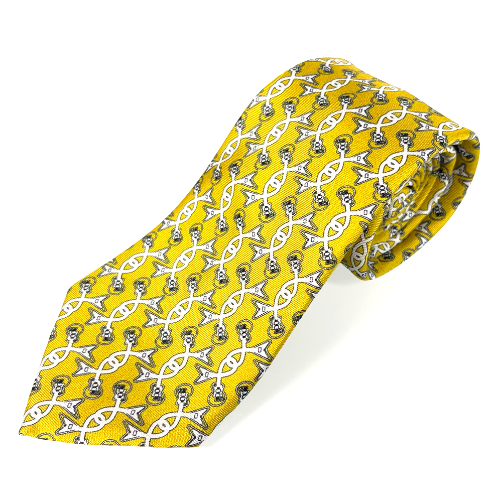Guitar Link - Grey / Gold Tie