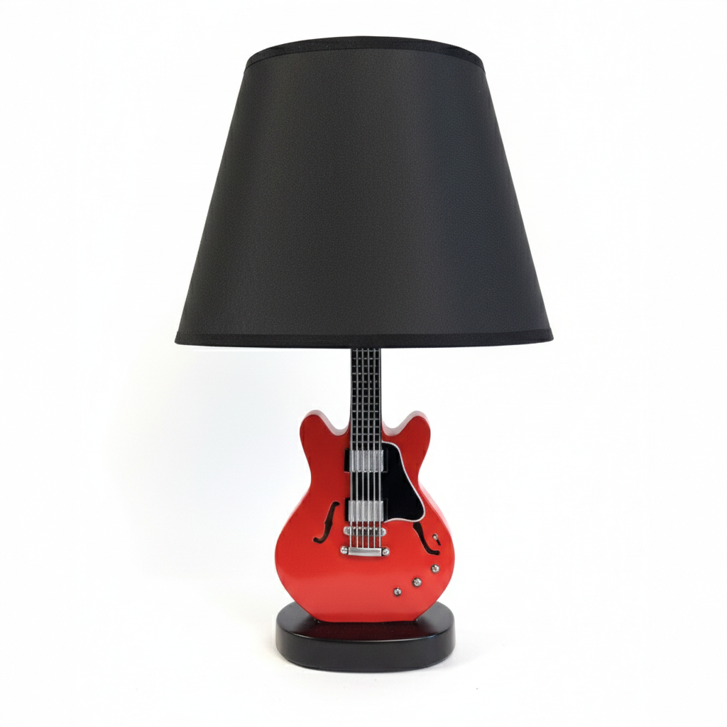 Guitar Desk Lamp (Red)