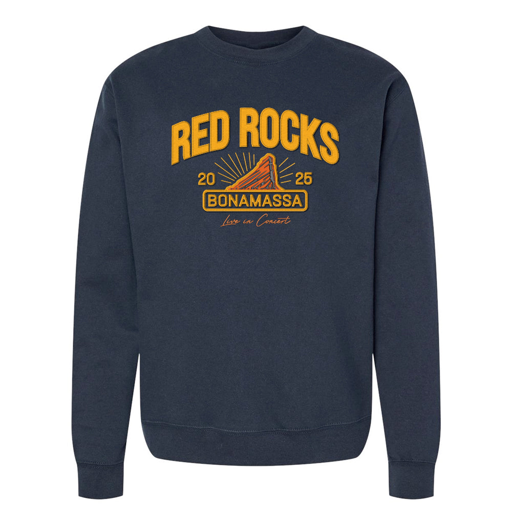 2025 Red Rocks Applique Crewneck Sweatshirt (Unisex)