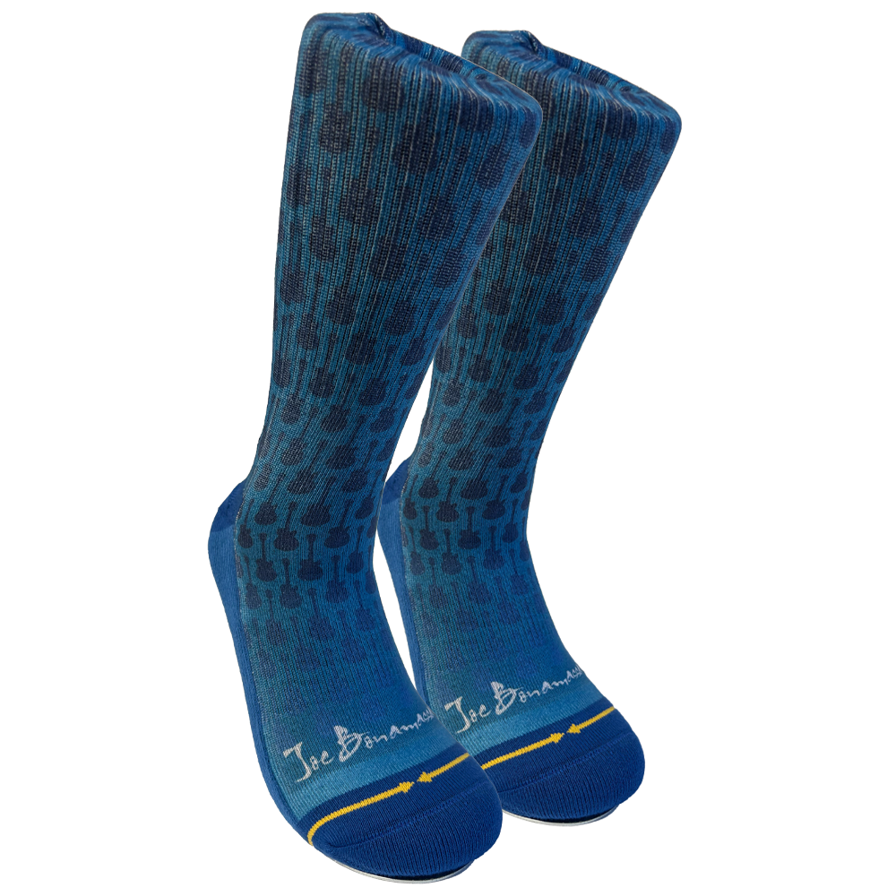 Blue Guitar Crew Socks by Merge4