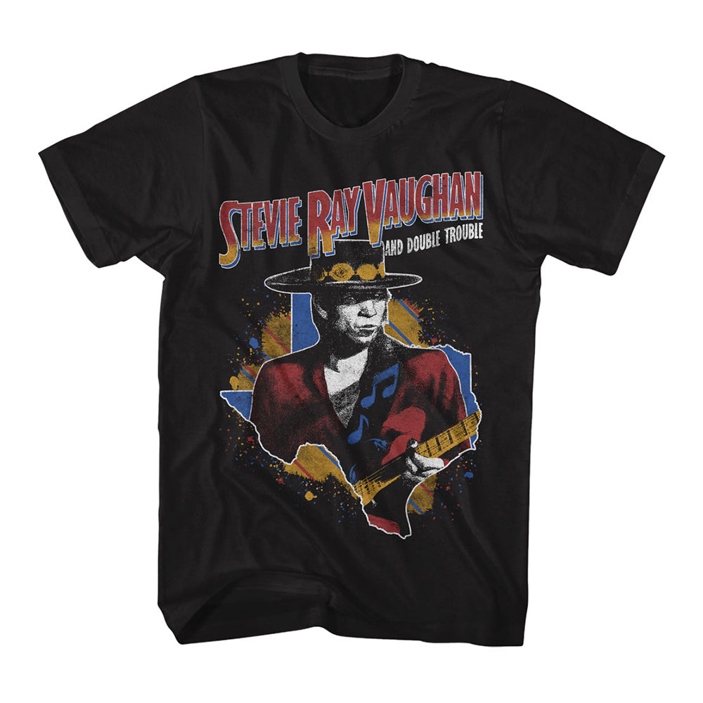 Stevie Ray Vaughan - Guitar and Texas T-Shirt (Men)