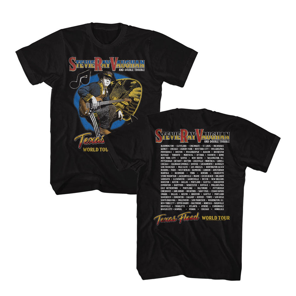 Stevie Ray Vaughan - Texas Flood World Tour T-Shirt (Men)