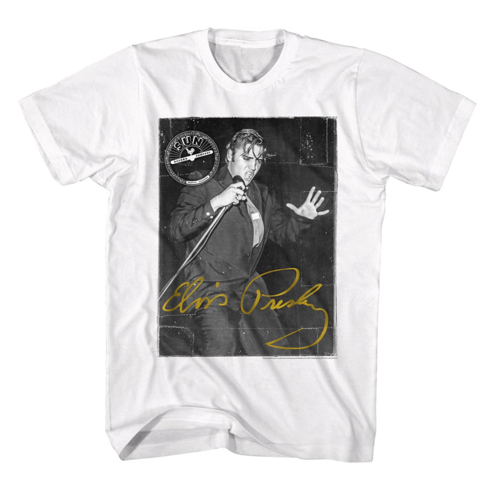 Elvis Presley - Sun Records Gold Signature T-Shirt (Men)