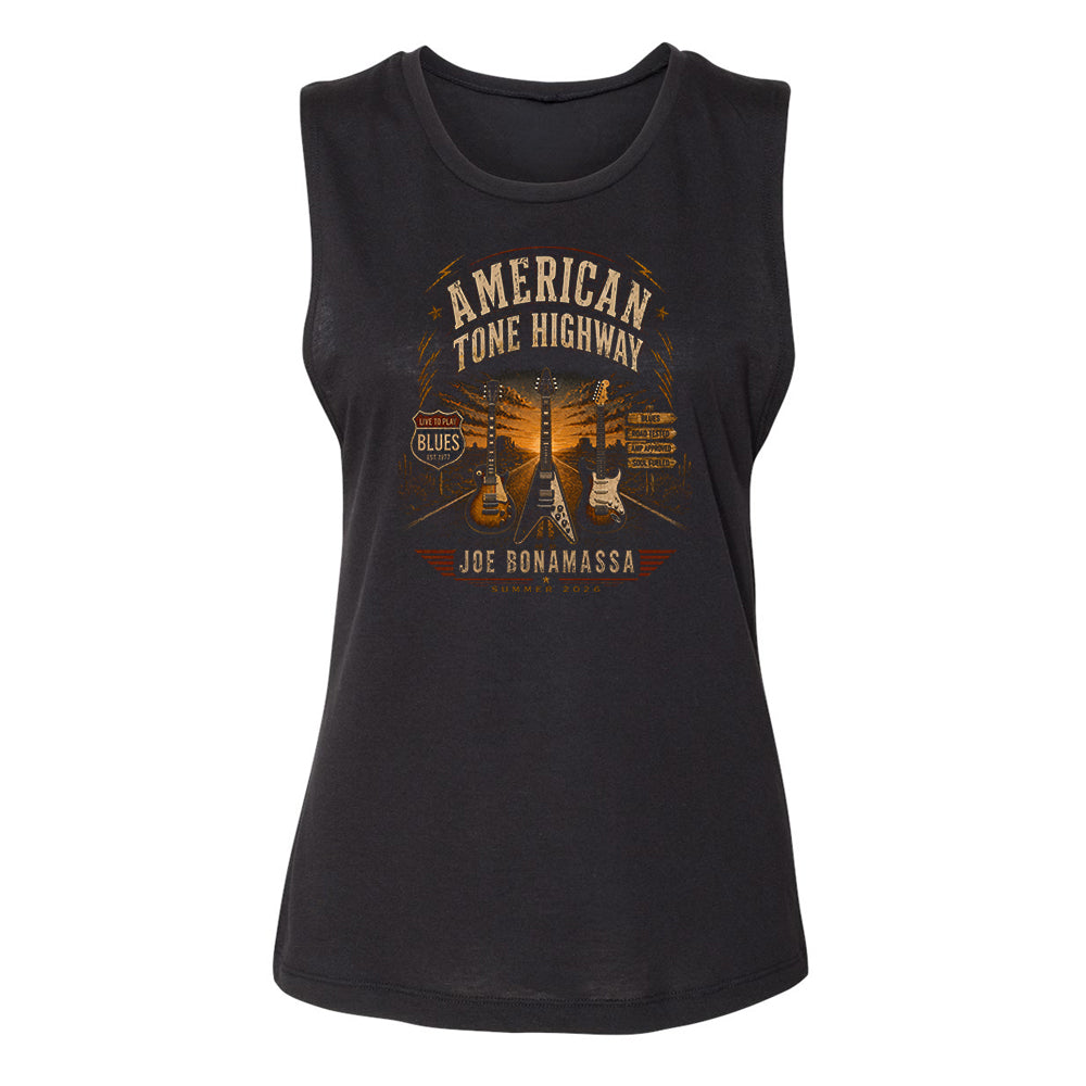 American Tone Highway Vintage Washed Jersey Tank (Women)