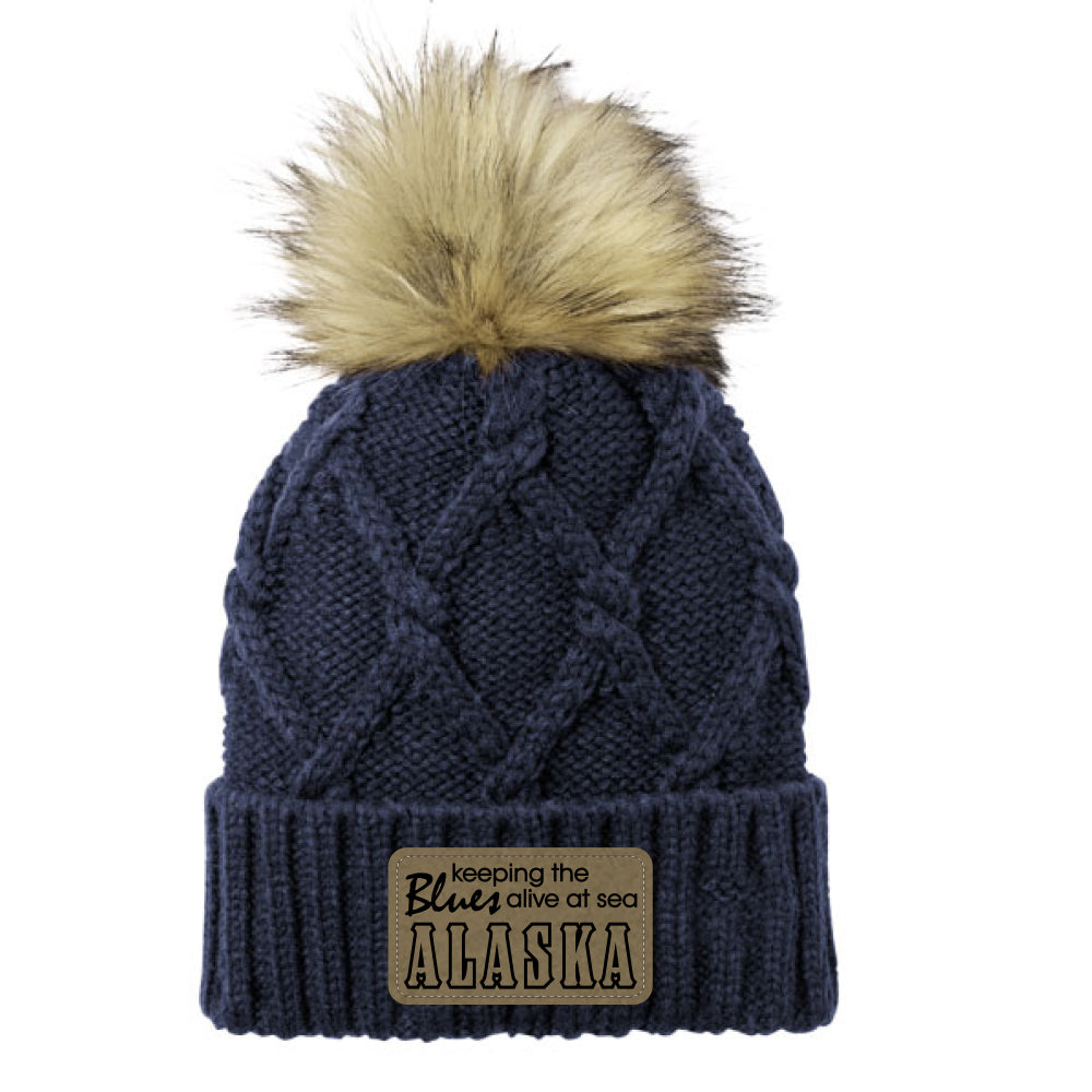 2025 KTBA at Sea Alaska New Era® Faux Fur Pom Beanie