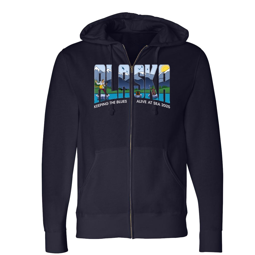 2025 KTBA at Sea Alaska Applique Zip-Up Hoodie (Unisex)
