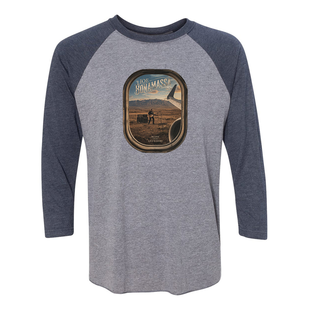 Blues From Anywhere 3/4 Sleeve T-Shirt (Unisex)