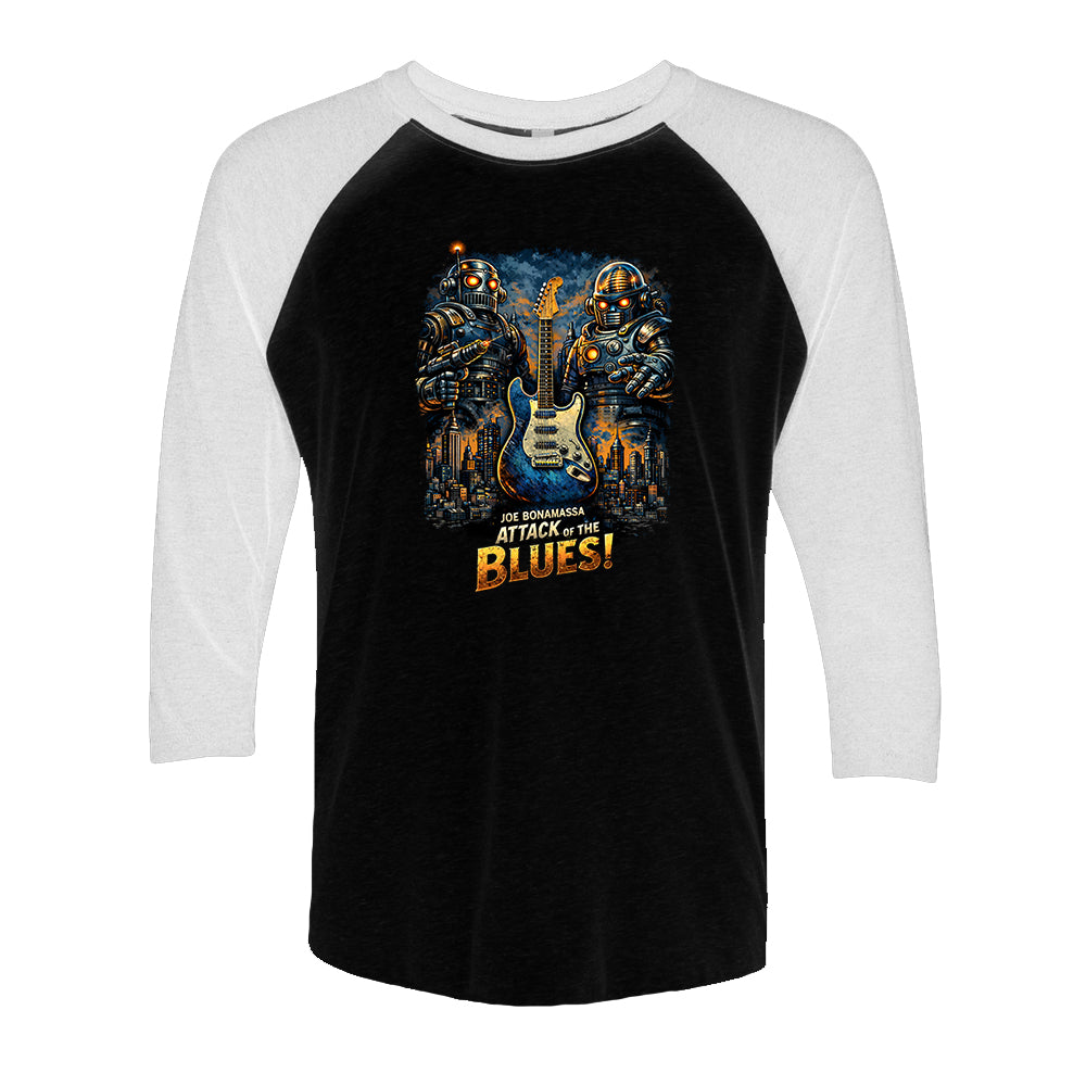 Attack Of The Blues 3/4 Sleeve T-Shirt (Unisex)