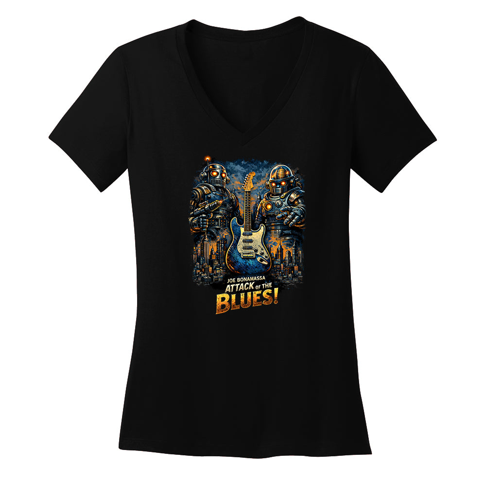 Attack Of The Blues V-Neck (Women)