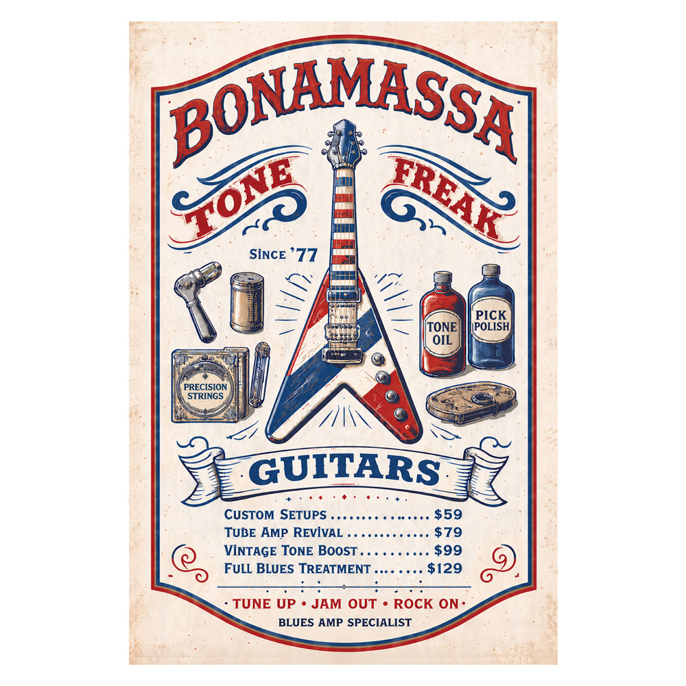 Vintage Blues, Bonamassa Tone (2026) JB Print ***PRE-ORDER***