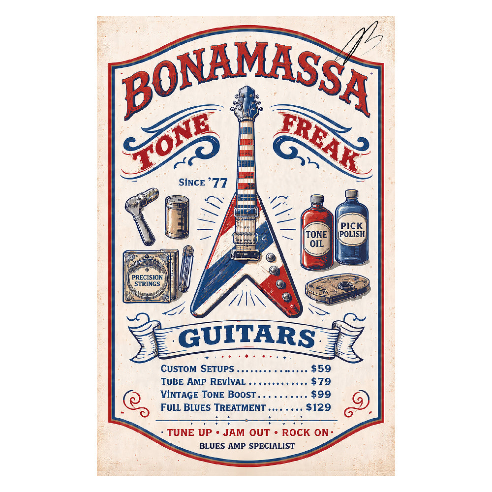 Vintage Blues, Bonamassa Tone (2026) JB Print - Hand-Signed ***PRE-ORDER***