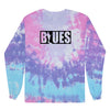 BLUES BLOCK Tie Dye Long Sleeve T-Shirt (Unisex)