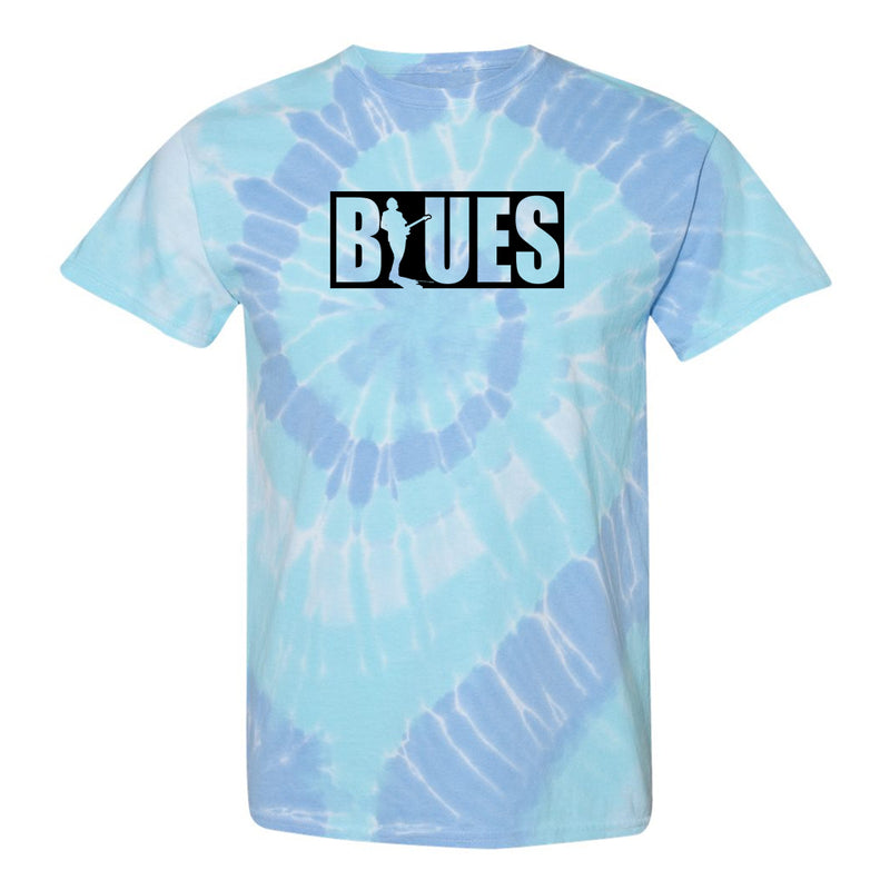 BLUES BLOCK Spiral Tie Dye T-Shirt (Unisex)