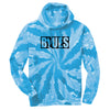 BLUES BLOCK Tie Dye Pullover Hoodie (Unisex)