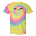Blues Brand Spiral Tie Dye T-Shirt (Unisex)