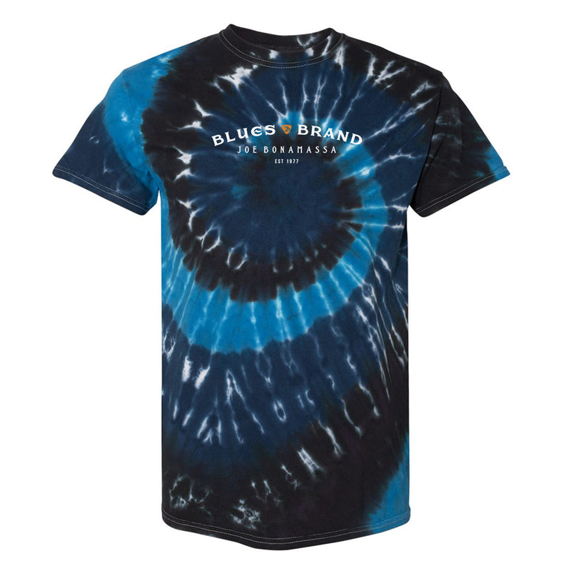 Blues Brand Spiral Tie Dye T-Shirt (Unisex)