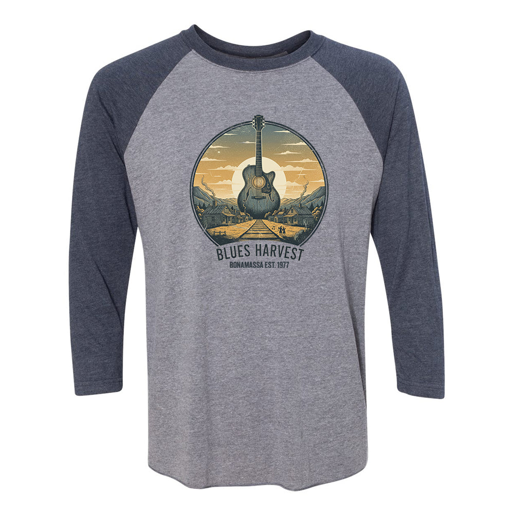 Blues Harvest 3/4 Sleeve T-Shirt (Unisex)