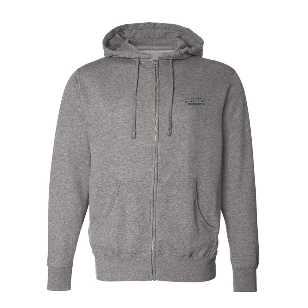 Blues Harvest Zip-Up Hoodie (Unisex)