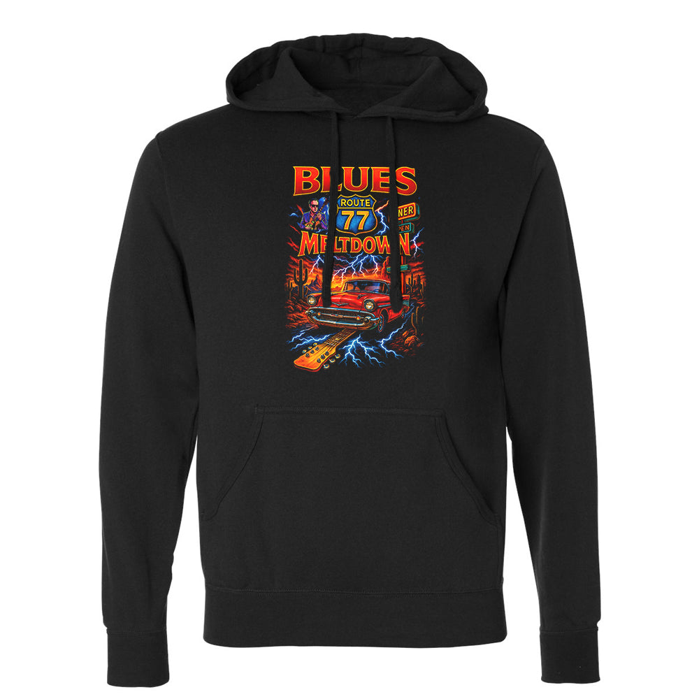 Blues Meltdown Pullover Hoodie (Unisex)