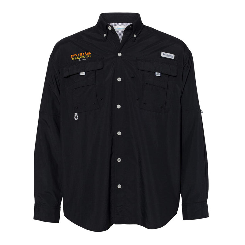 It's Blues Time Somewhere Columbia PFG Bahama II Long Sleeve (Men)