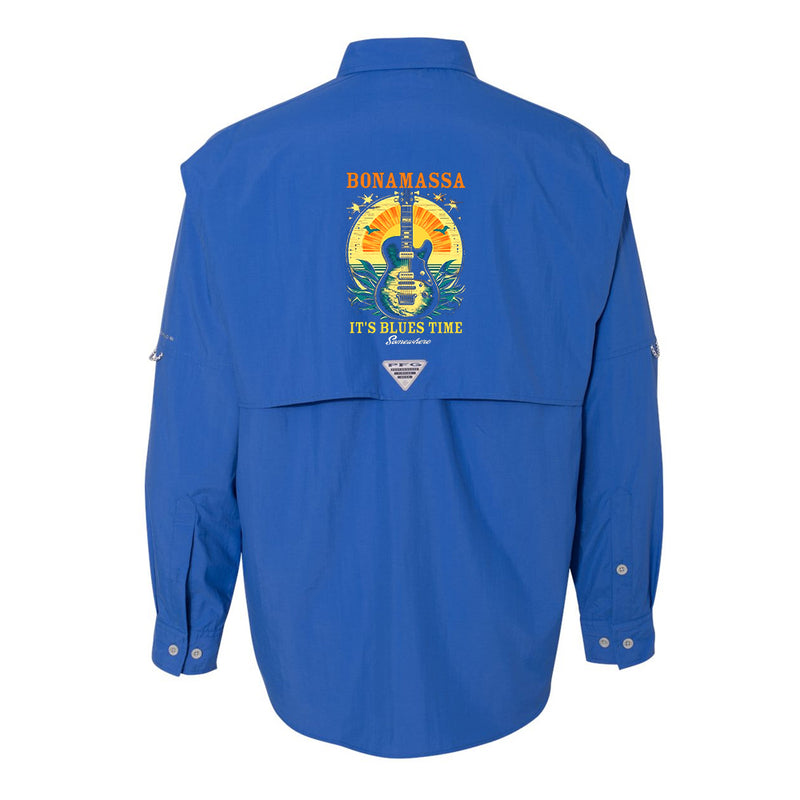It's Blues Time Somewhere Columbia PFG Bahama II Long Sleeve (Men)