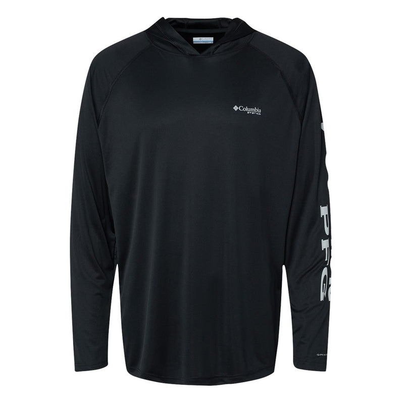 It's Blues Time Somewhere PFG Terminal Tackle Hooded Long Sleeve T-Shirt (Men)