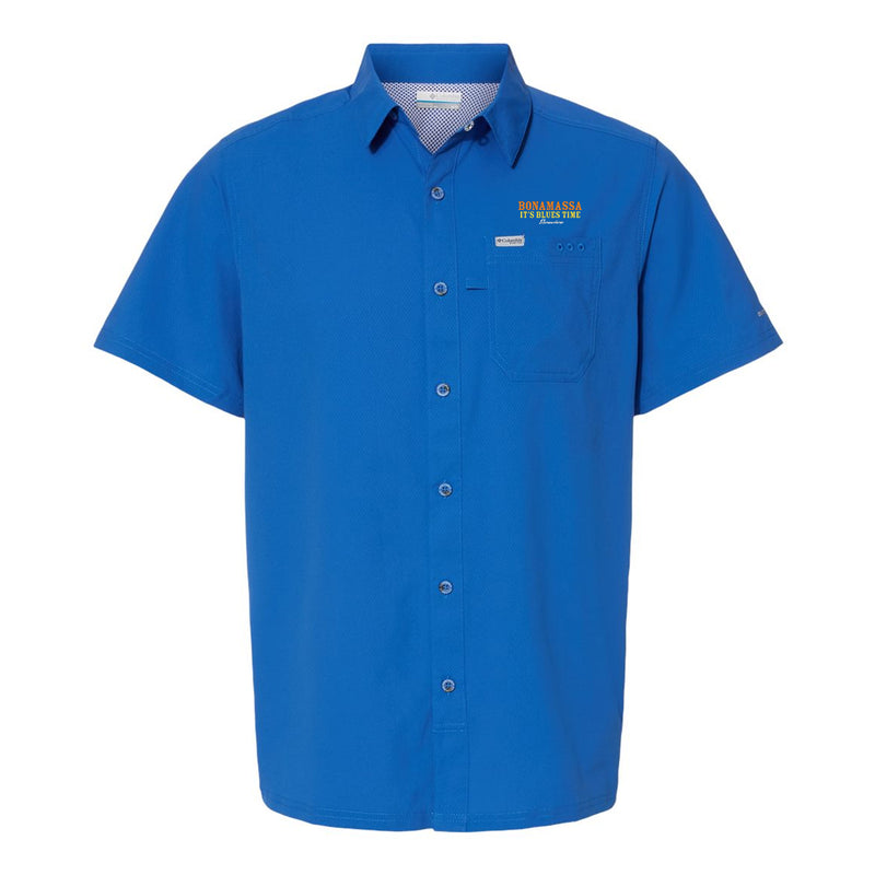 It's Blues Time Somewhere Columbia Slack Tide Camp Shirt (Men)