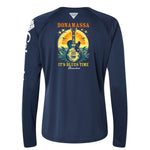 It's Blues Time Somewhere Columbia Tidal Long Sleeve T-Shirt (Women)
