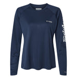 It's Blues Time Somewhere Columbia Tidal Long Sleeve T-Shirt (Women)
