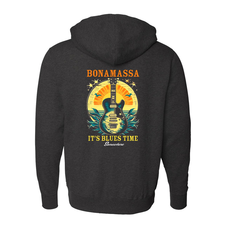 It's Blues Time Somewhere Zip-Up Hoodie (Unisex)