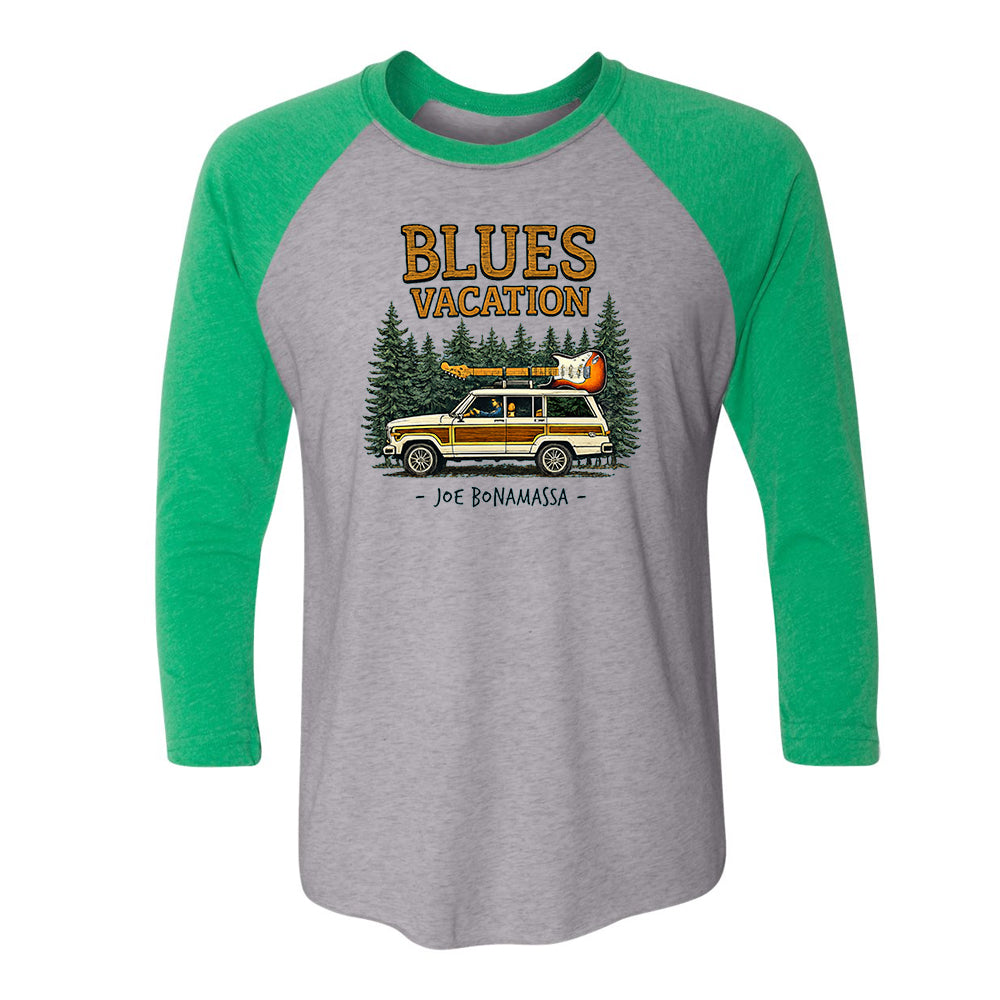 Blues Vacation 3/4 Sleeve T-Shirt (Unisex)