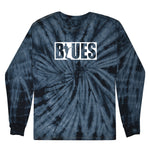BLUES BLOCK Tie Dye Long Sleeve T-Shirt (Unisex)