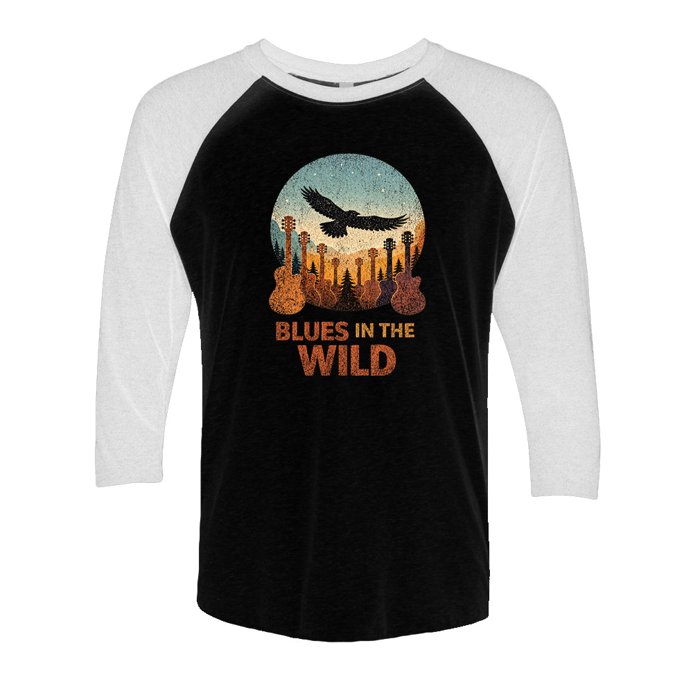 Blues In The Wild 3/4 Sleeve T-Shirt (Unisex)