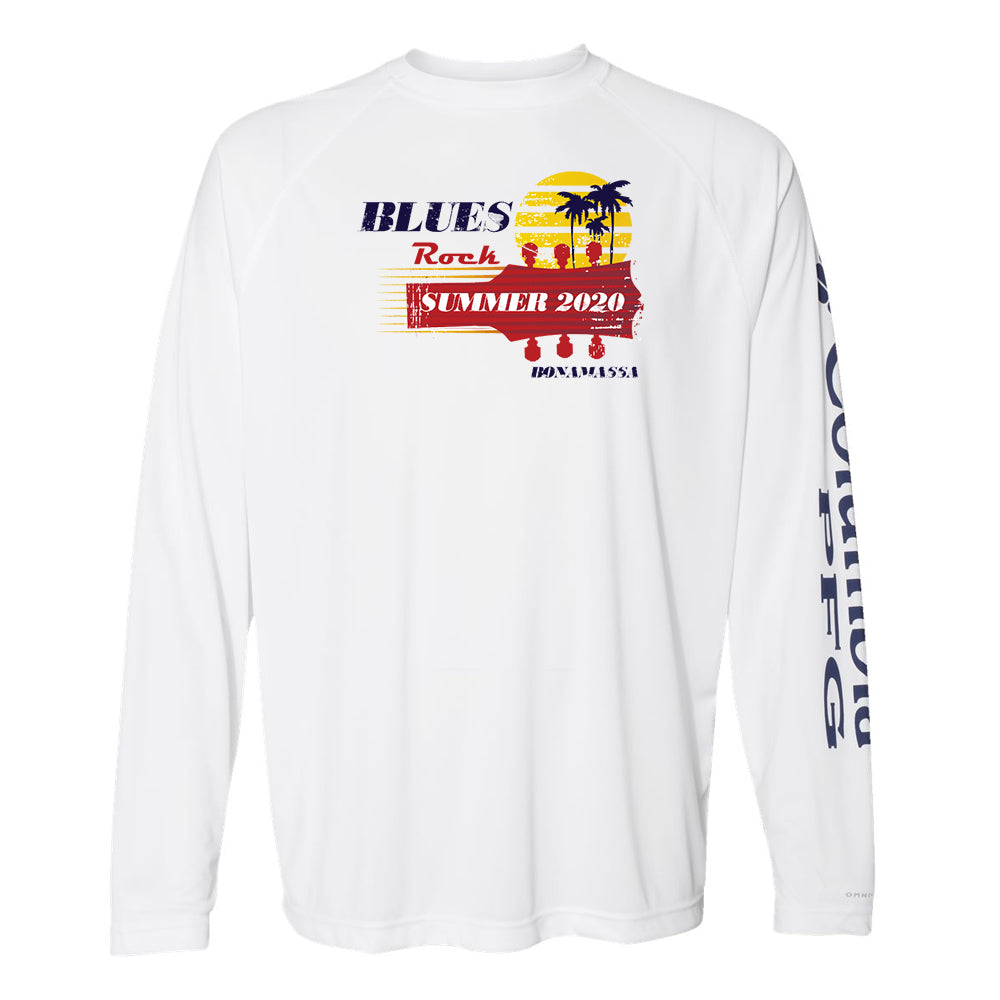 Blues Rock Summer Columbia PFG Terminal Tackle Long Sleeve T-Shirt (Men) - White