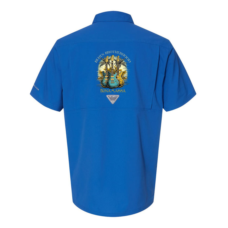 Blues Brotherhood Tropical Columbia Slack Tide Camp Shirt (Men)